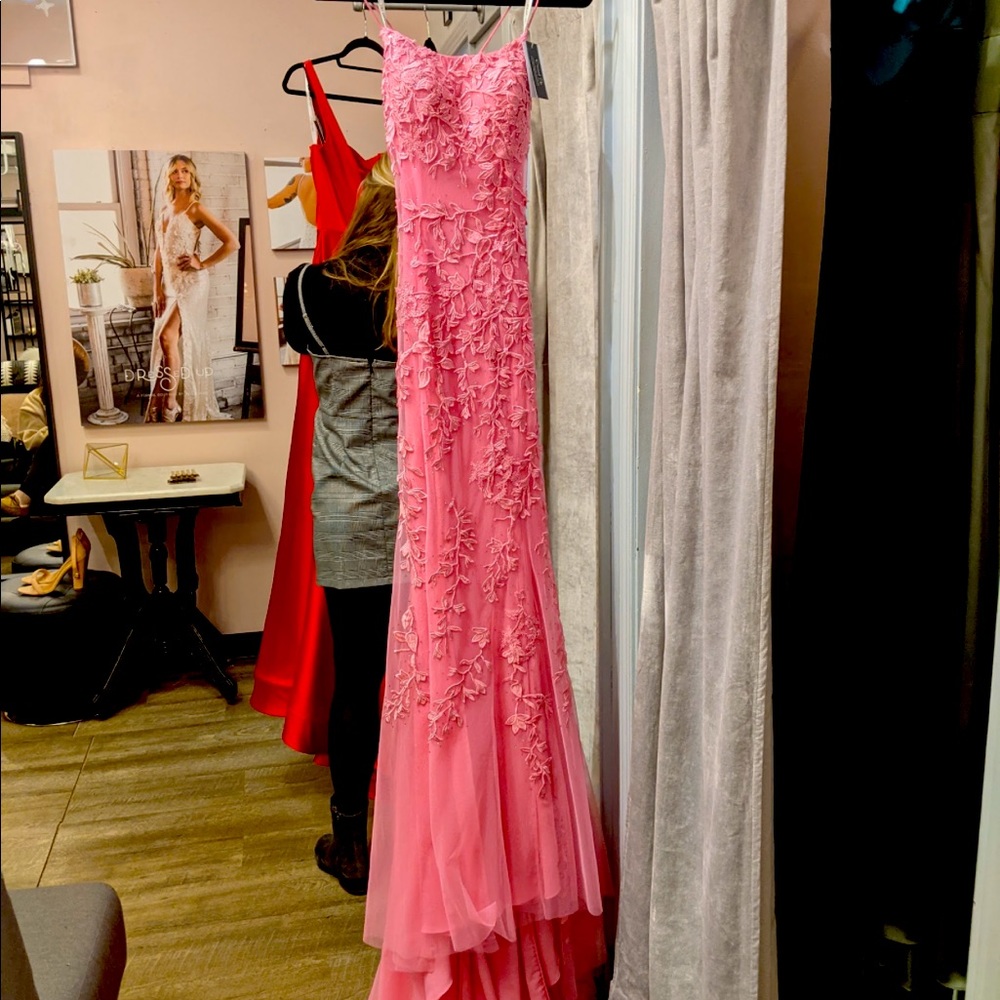 Sherri Hill 52338 Bright Pink Dress